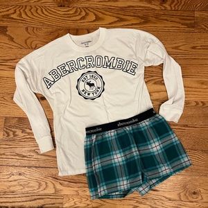 Girls Abercrombie Kids Pajama Sleep Set Size 13/14
